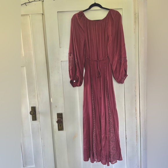SOLD - Free People Southwest Lace Maxi Dress in Plum - Picture 8 of 10